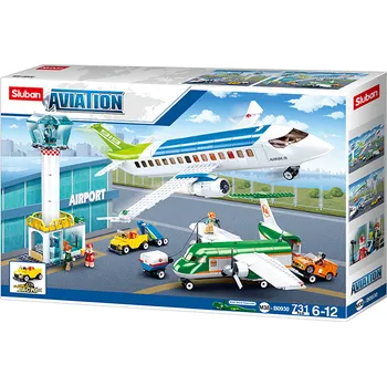 Stavebnice Sluban Sluban Aviation M38-B0930 letiště s dvěma letadly