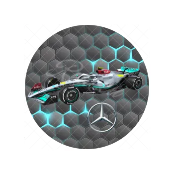 Jedlá dekorace na dort FORMULE MERCEDES 2022, VARIANTA Jedlý papír 1619