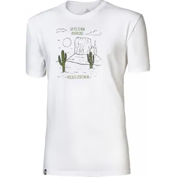 Pánské tričko Triko krátké pánské Progress BARBAR CACTUS, bílé Velikost: 3XL