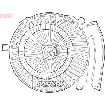 Ventilátor topení a klimatizace vnitřní ventilátor DENSO DEA07021