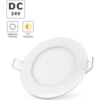 LED panel Ledshopik LED panel vestavný | DC24V | 6W | kruhový | Ø120mm | CCT 2000-6000K |