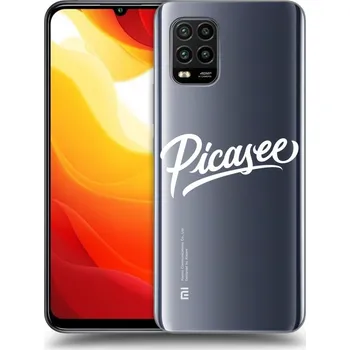 Pouzdro na mobilní telefon Picasee silikonový průhledný obal pro Xiaomi Mi 10 Lite - Picasee - old logo - white