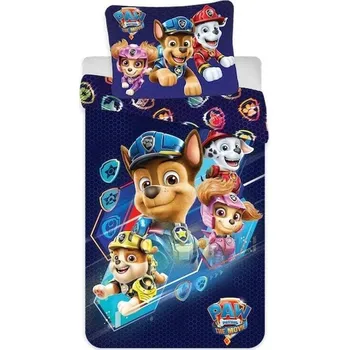 Povlečení Jerry Fabrics Paw Patrol 1008 140 x 200, 70 x 90 cm zipový uzávěr