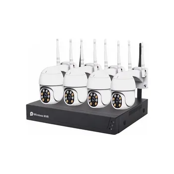 IP kamera Secutek Bezdrátový HD kamerový set TK-40Q2 - 4x2Mpix otočná IP kamera, NVR