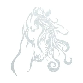 Samolepící dekorace SAMOLEPKA Kůň 094 pravá (51 - 3D karbon bílý) NA AUTO, NÁLEPKA, FÓLIE, POLEP, TUNING, VLASTNÍ TEXT, TISK, AUTOSAMOLEPKY.cz, POLEPY, OBRÁZEK, LOGO, SAMOLEPKY