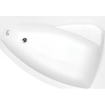 Besco Akrylátová asymetrická vana Rima 130x85 (140x90, 150x95, 160x100, 170x110) Barva: Bílá, Rozměry (cm): 160x100, Orientace: Pravá