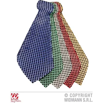 Karnevalový doplněk WIDMANN Kravata flitrová Varieté Modrá
