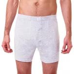 Bellinda COTTON BOXER - Volné pánské bavlněné boxerky - BU858765 šedá M