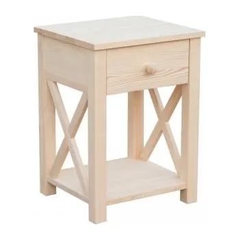 Šatní skříň Noční stolek MATYÁŠ X MET05 z masivního dřeva Barevné provedení: Olše