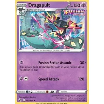 Sběratelská karetní hra Pokémon FST 130/264 Dragapult - Fusion Strike Stav: Near Mint, Verze: HOLO