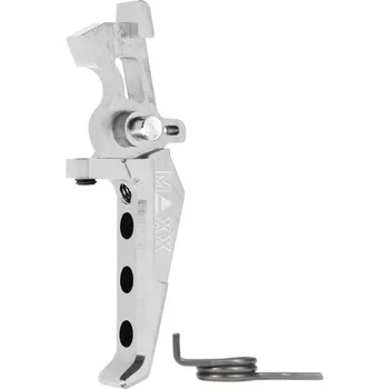 MAXX Hliníková CNC SPEED spoušť pro M4/M16 - TYPE E, stříbrná