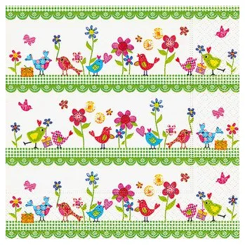 Papírový ubrousek Ubrousky Velikonoční 33 x 33 cm, jaro