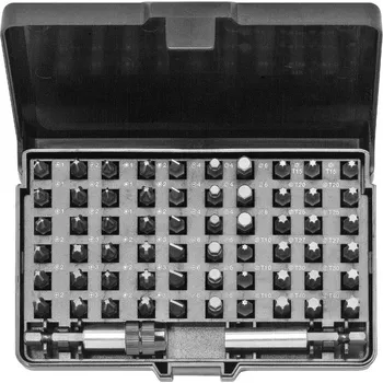 Šroubovák 62dílná sada BITŮ SN 60 E131710 - TONA EXPERT