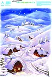 ARCH Okenní fólie vánoční vesnička 25 x…