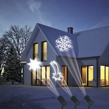 Vánoční dekorace TMN 3-dílná sada laserových projektorů s vánočním motivem