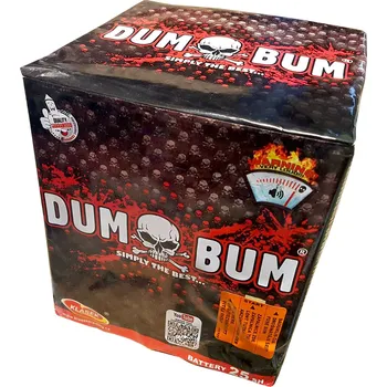 Zábavní pyrotechnika Pyrotechnika Kompaktní ohňostroj 25ran / 30mm DumBum