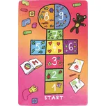 Skákací panák kusový koberec růžový 140…