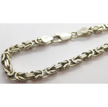 Souprava šperků Klenoty Budín Mohutný pánský stříbrný rhodiovaný řetěz - královská vazba 55cm 925/1000 30,50gr 031117800003 (Klenoty Budín Mohutný pánský stříbrný rhodiovaný řetěz - královská vazba 55cm 925/1000 30,50gr 031117800003)