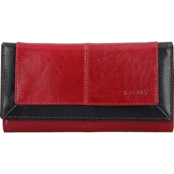 Peněženka dámská peněženka kožená BLC/4228 - červená/černá - RED/BLK