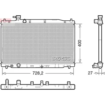 Chladič motoru Chladič, chlazení motoru DENSO DRM40050