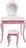 Dětský toaletní stolek Lilly 71 x 50 x 108 cm, růžový
