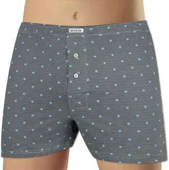 Trenýrky Andrie PS 5680 šedé pánské trenýrky Barva: šedá tmavá, Velikost: M