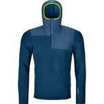Ortovox FLEECE PLUS ANORAK M petrol blue M; Modrá mikina + DÁREK DLE VÝBĚRU!