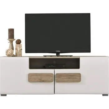 Televizní stolek TV stolek 120 Carter - bílá/dub šedý