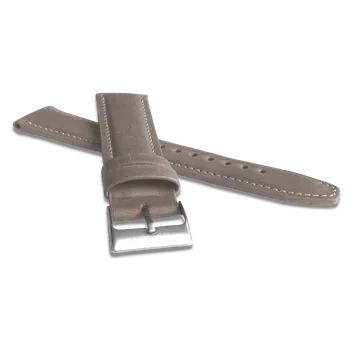 Řemínek na hodinky LAVVU Polstrovaný béžový prošitý řemínek CLASSIC z luxusní kůže Top Grain - 22 LSKUF22