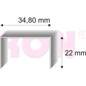 Průmyslová sponka 490SE/22 CU kartonážní spony | Nože Mikov Ostatní