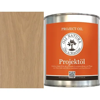 Olej na dřevo Oli-Natura PROJEKTÖL (Olej na nábytek) bílá vápenná - weiß gekälkt - lime white Balení: 20ml + dárek k objednávce nad 1000Kč