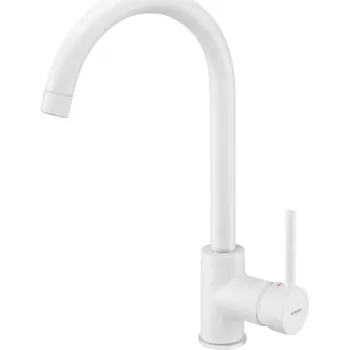 Vodovodní baterie dřezová baterie Deante NEMEZJA BEN A62M bílá