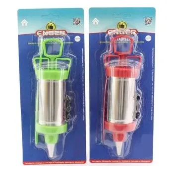 Zdobička pístová chrom/plast + 4 nástavce, stěrka ENGER