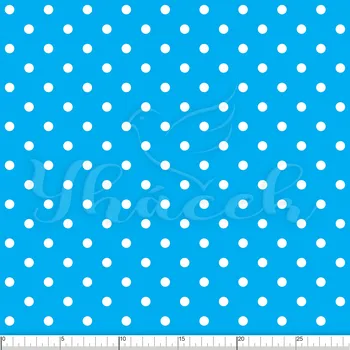 Zakázkový tisk, softshell, kočárkovina... Velký puntík na světle modré Látky k tisku: Kočárkovina