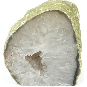 Přírodní kámen Geoda achát bílá s dutinou Brazílie 1345g