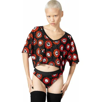 Dámské tričko tričko dámské - Gloomy Garden V-Neck - KILLSTAR - KSRA005967 - 4XL