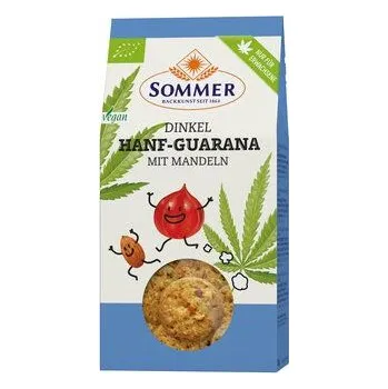 Sommer Špaldové sušenky guarana, konopí, mandle 150g bio