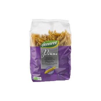 Dennree Penne celozrnné z tvrdé pšenice 500 g bio