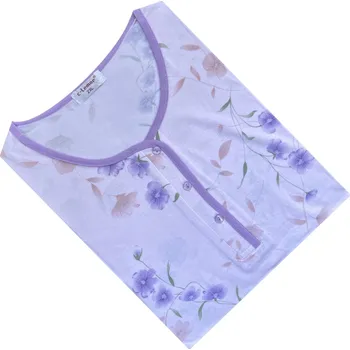 Dámská noční košile Dámská bavlněná noční košile C-Lemon - BL3314-T Barva: Růžová, Velikost: L