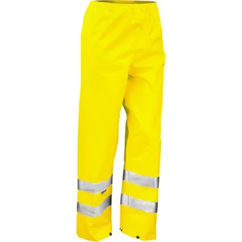 Pánské kalhoty Result Unisex bezpečnostní reflexní kalhoty R022X Fluorescent Yellow L/XL