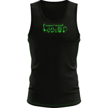 Dětský funkční nátělník ALIEN černá Bamboo Ultra - Zelená / 120