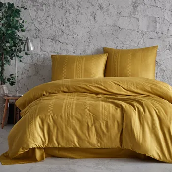 Povlečení SATÉNOVÉ OBLIEČKY EXCLUSIVE CAPITAL 160X200 CM, 2 KS 70X80 CM HORČICOVÉ