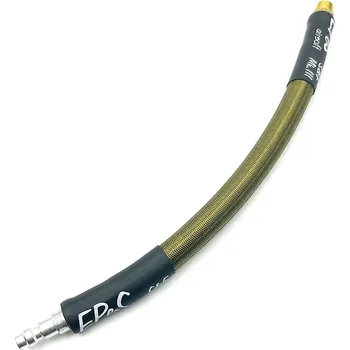 EPeS airsoft IGL hadice pro HPA systém - QD samec + 1/8NPT - 20cm s opletem (oliva) - EPeS