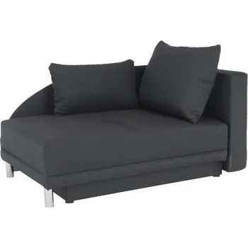 Pohovka Rozkládací pohovka, šedočerná látka, pravá, LAUREL