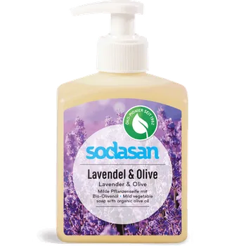 Mýdlo Sodasan Tekuté mýdlo levandule a olivy 300ml eco