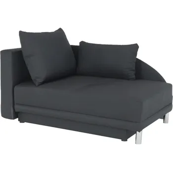 Pohovka Rozkládací pohovka, šedočerná látka, levá, LAUREL