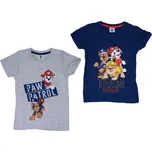 Dětské tričko 2 ks TLAPKOVÁ PATROLA modré/šedé - různé velikosti Velikost: 110 - 116