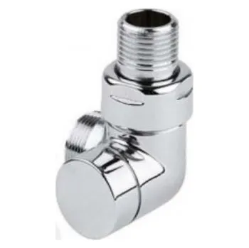 Fitinka Zehnder XS šroubení 1/2", rohové, pravé, chrom