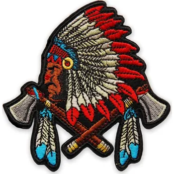 Nášivka Moto nášivka Indian tomahawk 9cm x 10cm