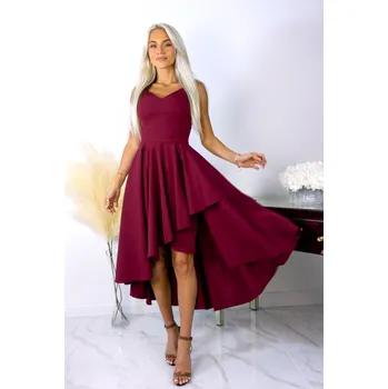 Dámské šaty Asymetrické šaty Venice, Bordó Velikost: 40